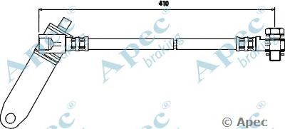 APEC BRAKING hos3726 -  Тормозной шланг